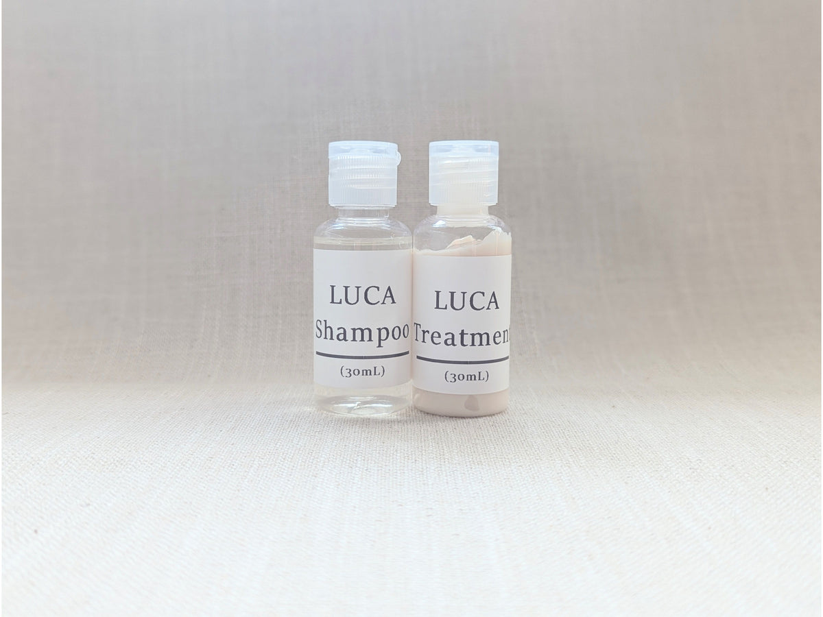 Luca Shampoo & Treatment 30mL | Travel Size Gentle Hair Care (NZ)
